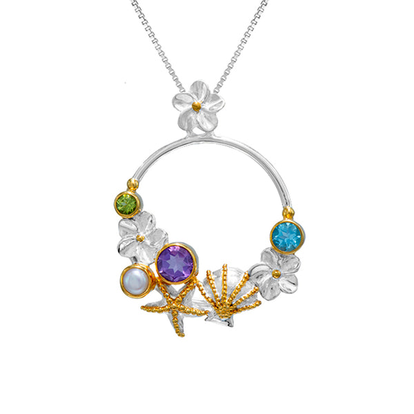 20231012 - Luau lei cluster pendant – Michou Jewelry